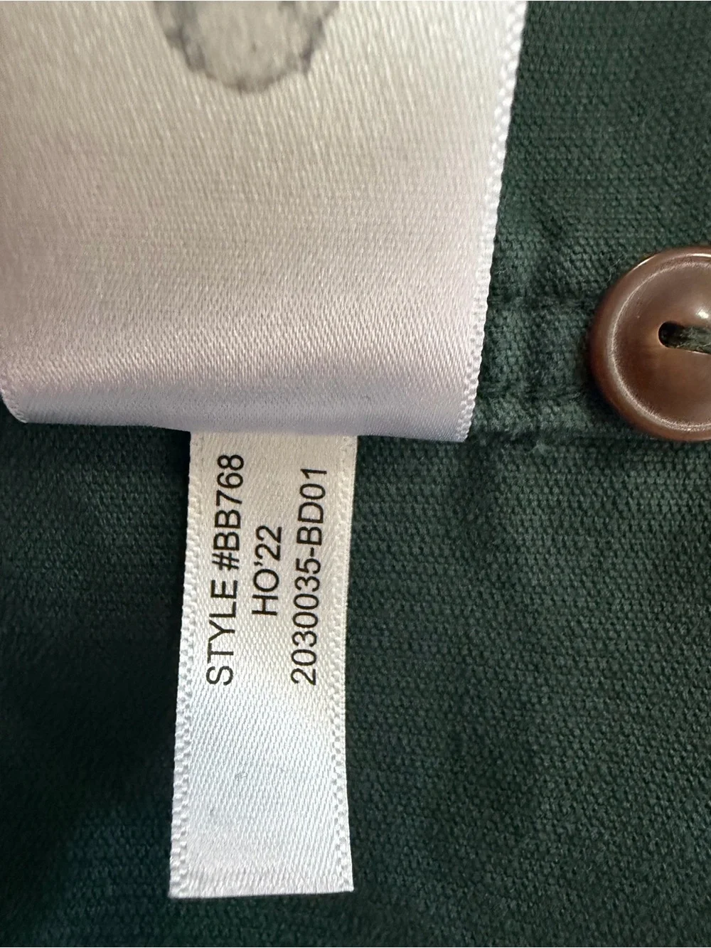 J. Crew Corduroy Work Shirt Spruce Green